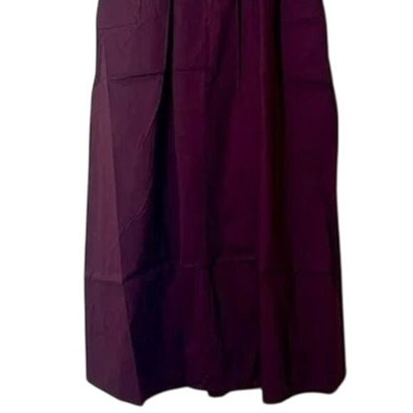 NWT WeWoreWhat Sleeveless Keyhole Pleated Banded Waist Midi Dress L Eggplant - Picture 8 of 15